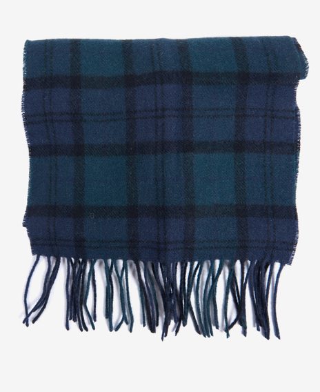 Barbour Tartan Lambswool Scarf — Black Watch Tartan