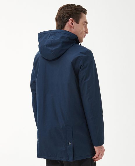 Barbour Chelsea Mac Jacket — Navy