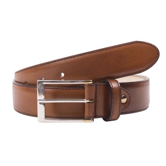 Kožený pásek John & Paul - hnědý