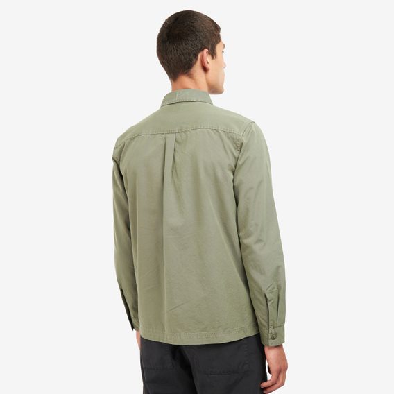 Bavlněná overshirt Barbour Tollgate - Agave Green