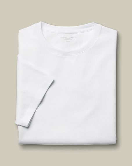 Charles Tyrwhitt Pure Cotton T-Shirt — White