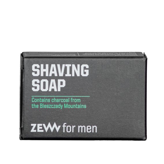 Tuhé mýdlo na holení s aktivním uhlím Zew for men (85 ml)