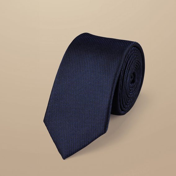 Charles Tyrwhitt Slim Silk Tie — French Blue