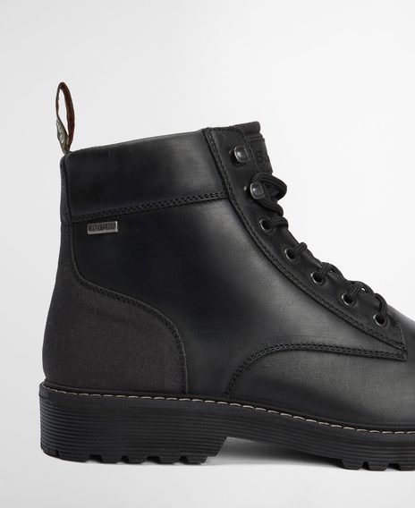 Barbour Harrison Commando Boots — Black