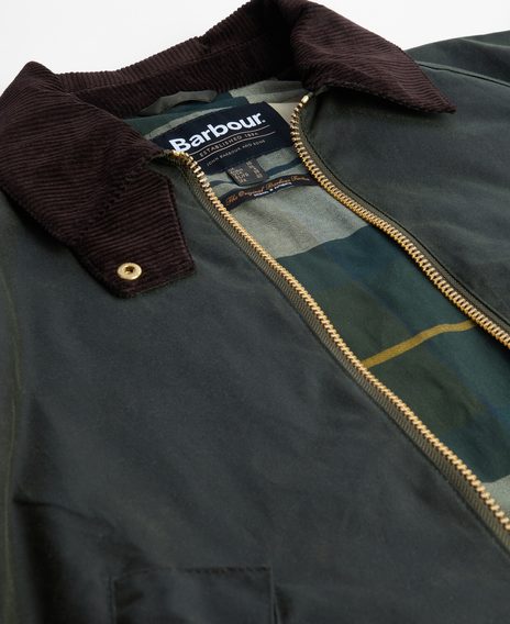Barbour Arlene Waxed Jacket — Fern