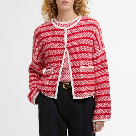 Barbour Polly Striped Cardigan