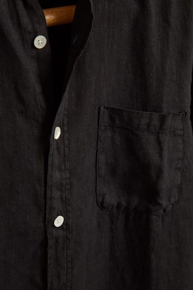 Portuguese Flannel Linen — Black