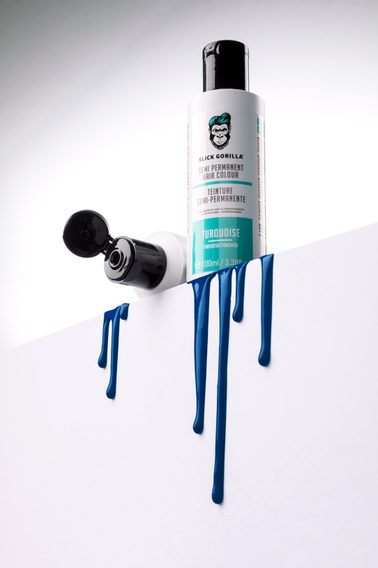 Slick Gorilla Hair Colour — Turquoise