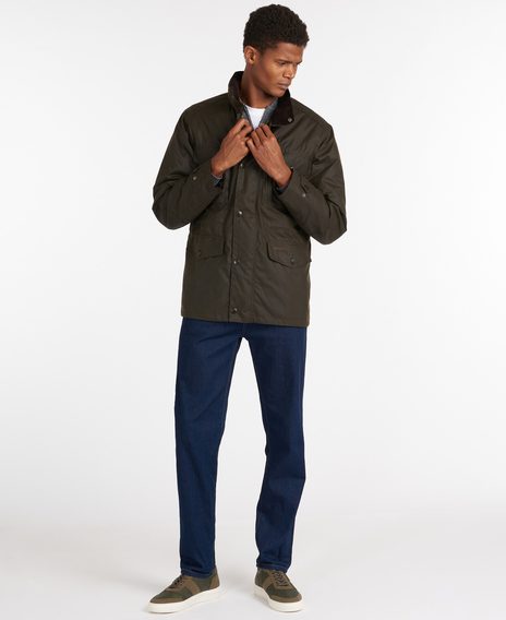 Barbour Sapper Wax Jacket — Olive