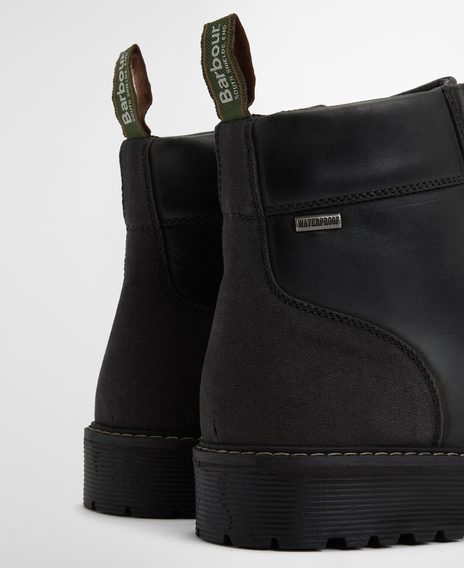 Barbour Harrison Commando Boots — Black
