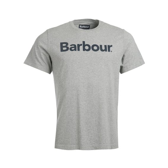 Bavlněné tričko Barbour Logo Tee - Grey Marl