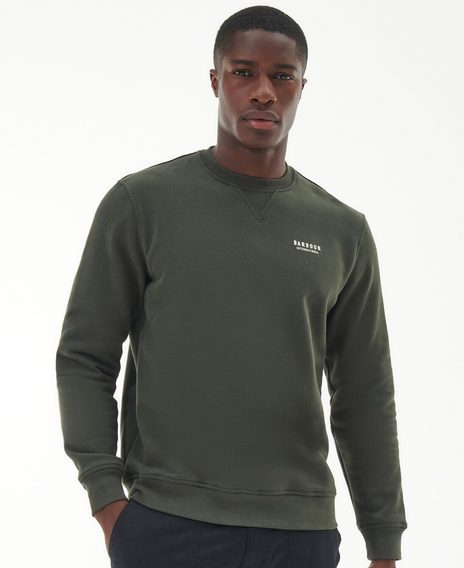 Barbour International Charlton Crew Neck Sweatshirt — Sage