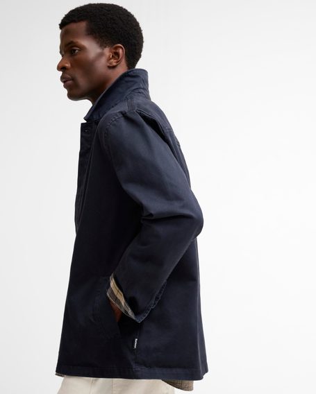Barbour Yorklane Twill Overshirt — Navy