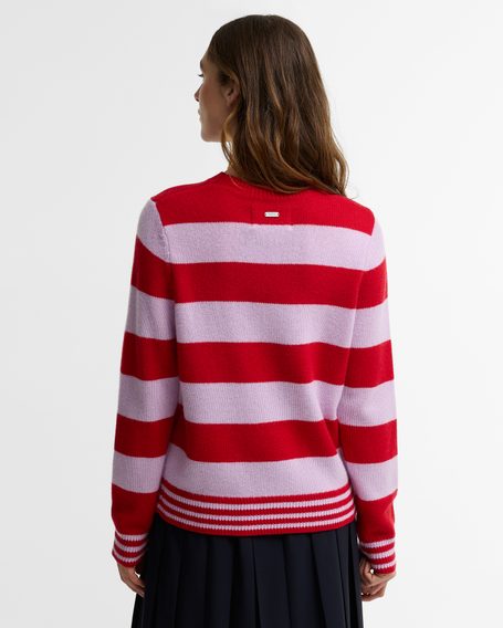 Barbour Woodhouse Striped Cashmere Blend Knitted Jumper