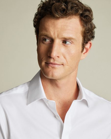 Charles Tyrwhitt Non-Iron Royal Oxford Shirt — White
