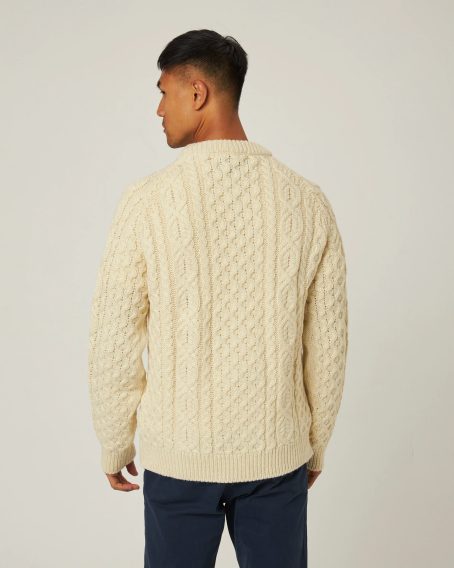 Peregrine Hudson Aran Jumper — Ecru