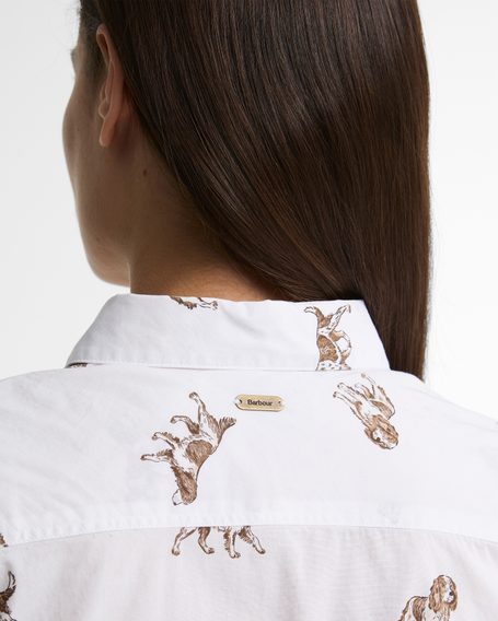 Barbour Brambles Tailored Shirt — Spaniel Print