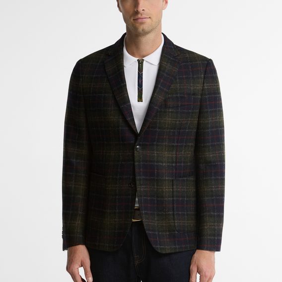 Barbour Sanders Moons Tartan Blazer