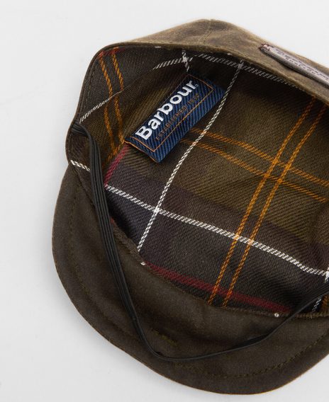 Barbour Dog Wax Flat Cap