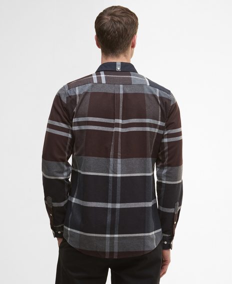 Barbour Iceloch Tailored Shirt — Midnight Oak Tartan