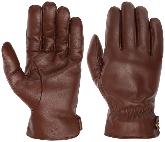 Zimní rukavice Stetson Conductive Gloves z kůzlečí kůže - hnědé