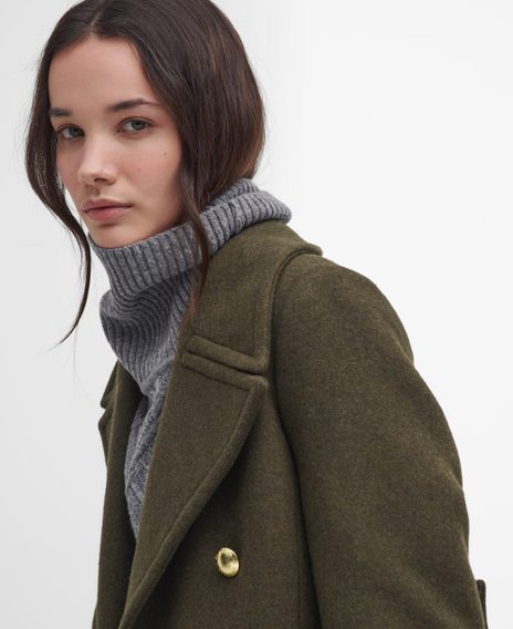 Barbour Reva Double-Breasted Wool Coat