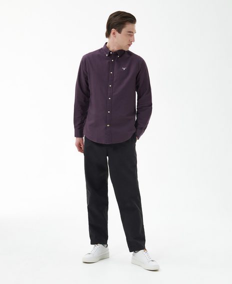 Barbour Oxford Tailored Long-Sleeved Shirt — Fig