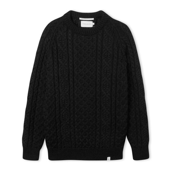 Peregrine Hudson Aran Jumper — Navy