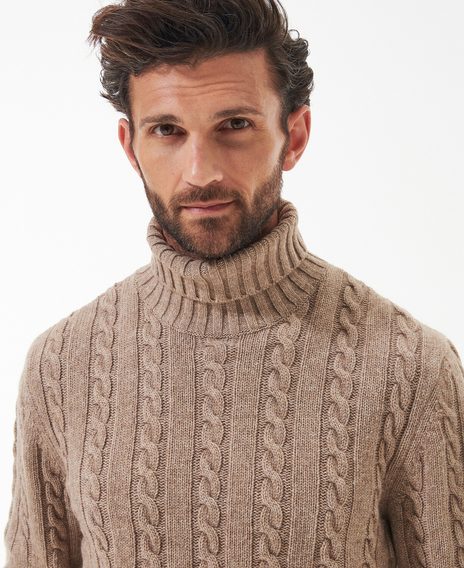 Barbour Duffle Knitted Jumper — Stone