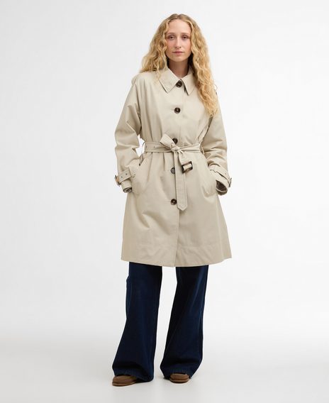 Bazar: Barbour Maia Showerproof Trench Coat (vel. 10)