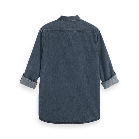 Scotch & Soda — Washed Black Denim Shirt