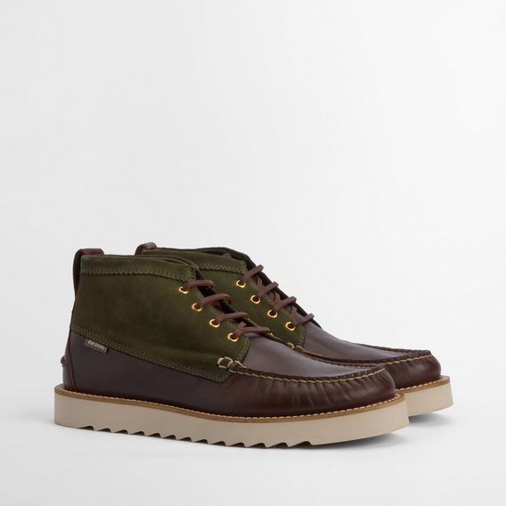 Barbour Hadston Chukka Boots — Olive