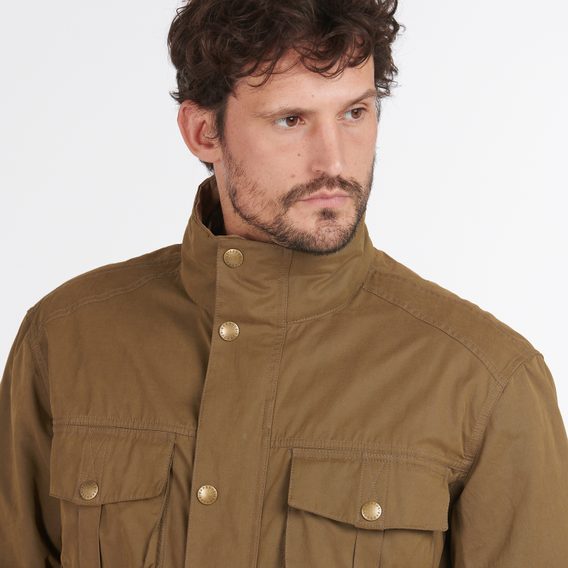 Lehká bunda Barbour Sanderling Casual Jacket - Dark Sand