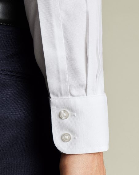 Charles Tyrwhitt Non-Iron Royal Oxford Shirt — White