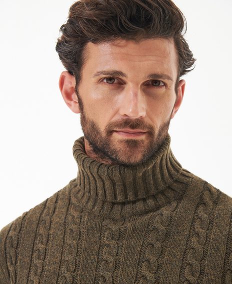 Barbour Duffle Knitted Jumper — Willow Green