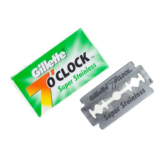 Klasické žiletky na holení - Gillette 7 O'Clock Super Stainless (5 ks)