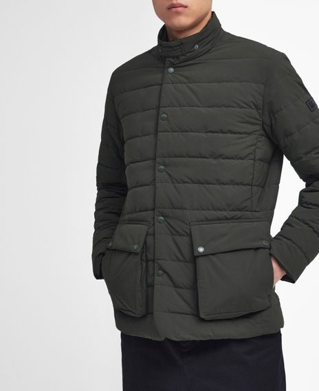 Barbour International Fleetham Puffer Jacket — Sage