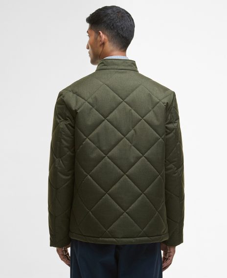 Barbour City Harrington Quilted Jacket — Olive