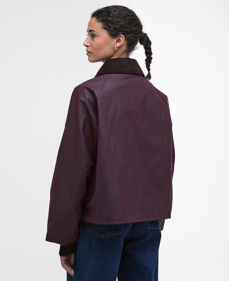 Barbour Arlene Waxed Jacket — Merlot