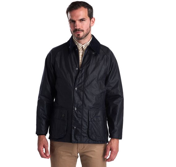 Barbour Bedale Wax Jacket — Navy