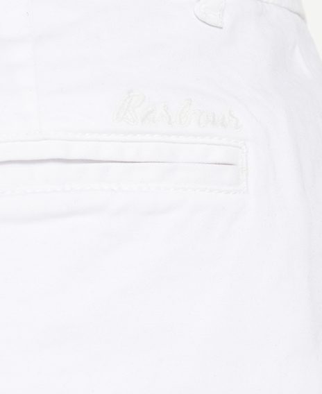 Barbour Chino Shorts — Classic White