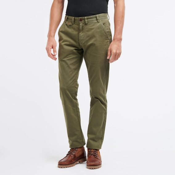 Klasické chinos Barbour Neuston Twill - Ivy Green