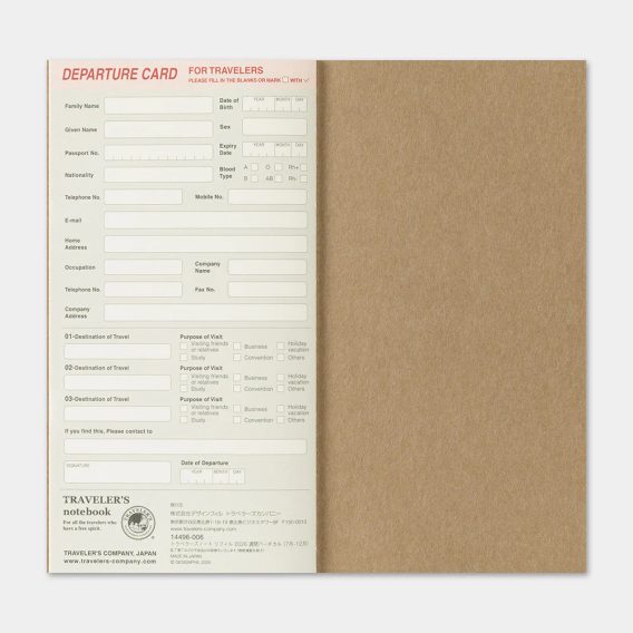 Traveler's Notebook — 2026 Second Half Weekly Diary + Memo