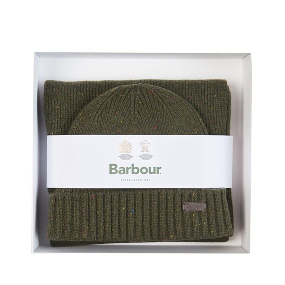 Barbour Carlton Beanie & Scarf Gift Set