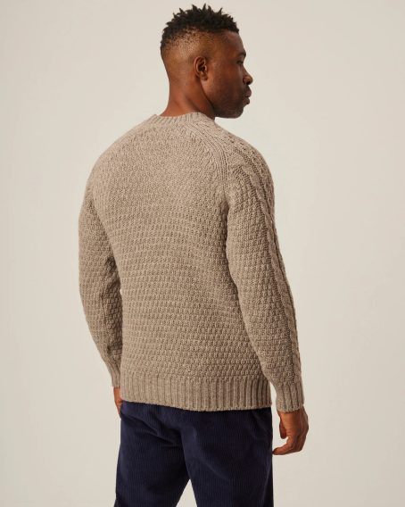 Peregrine Winston Crew Jumper — Oak