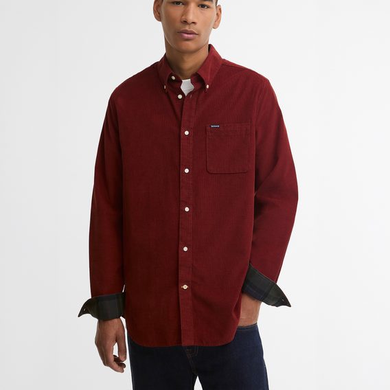Barbour Ramsey Tailored Shirt — Brick Red