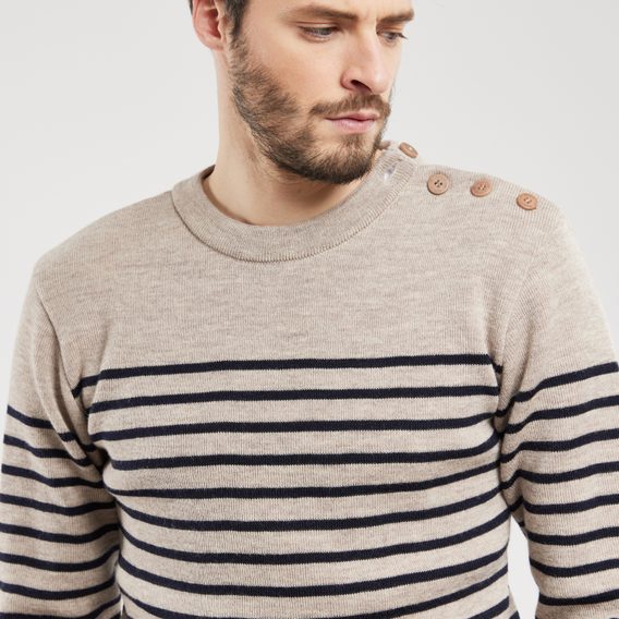Armor Lux — Molène Striped Wool Jumper