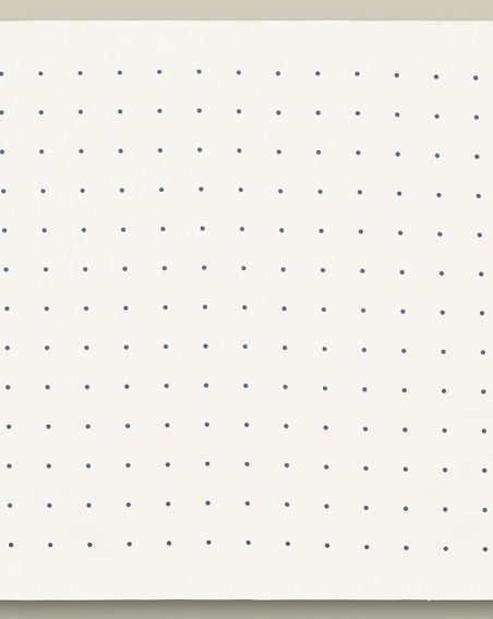 Charles Tyrwhitt Silk Spot Pocket Square — Ivory / Navy
