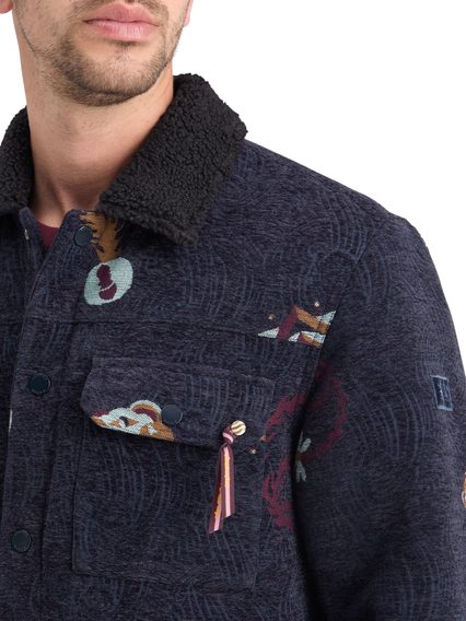 Scotch & Soda — Swirl Poetry Jacquard Trucker