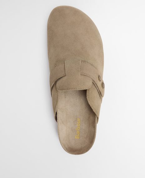 Barbour Bowman Sandal — Taupe Suede